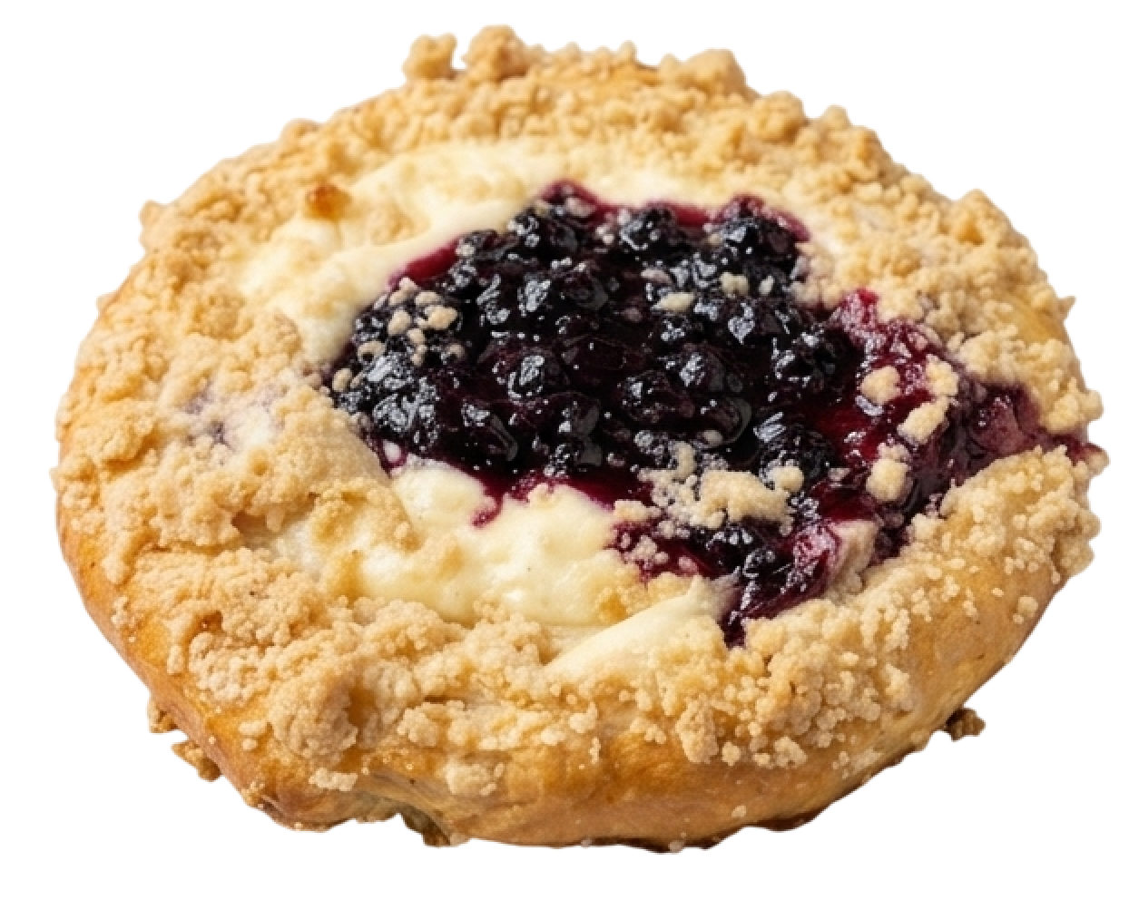 Blueberry cheesecake bun